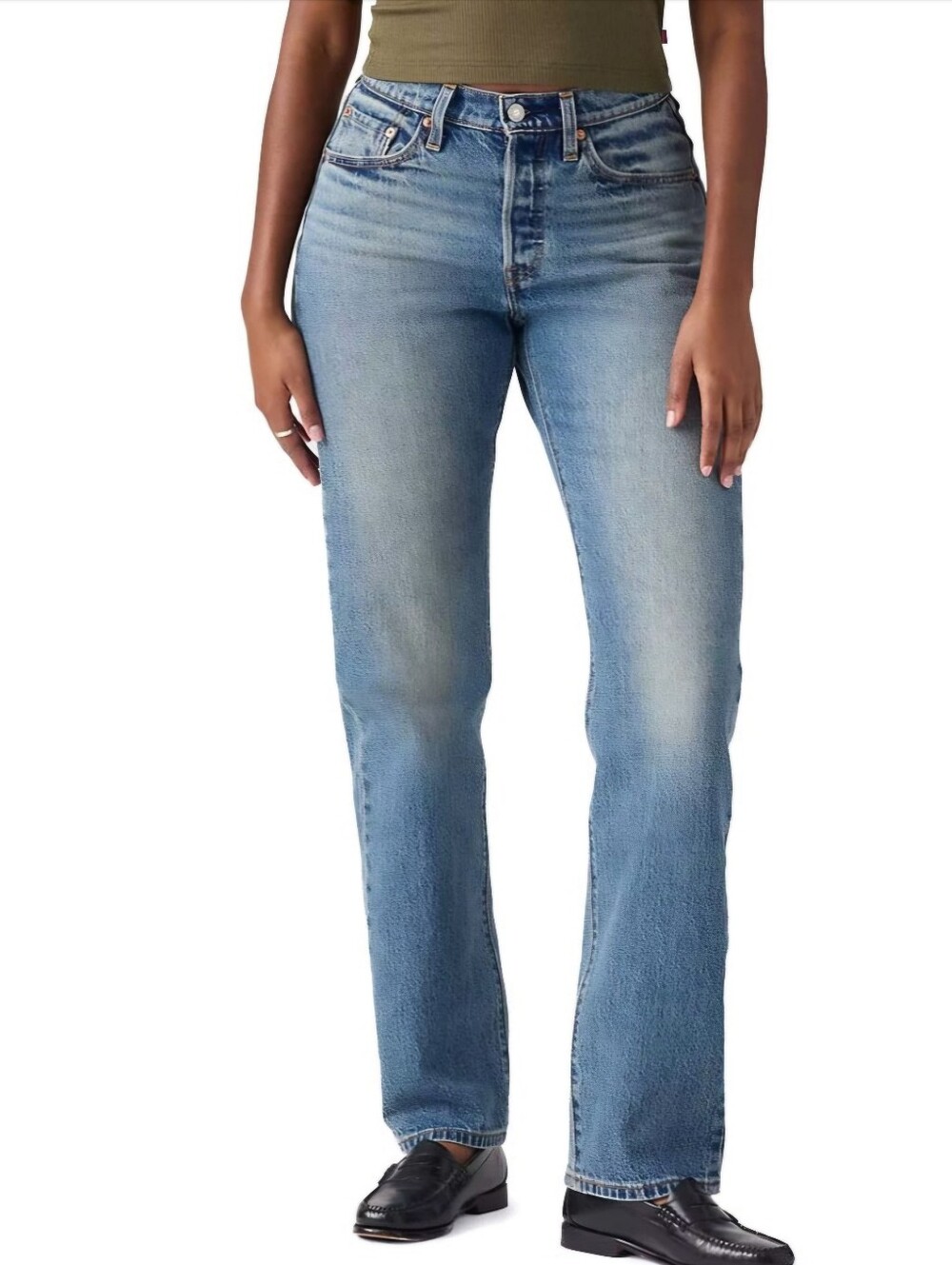 Levi's 501 Curve Weather Now High Rise Straight Jeans 30 NWT